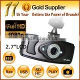 5 Mega Pixels HD 1080P Car DVR Recorder L6000 with 2.7" LCD + 120 Degree Wide Angle + HDMI + G-Sensor