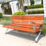 Solid wood and stainless steel bench seat