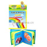 English Baby Color Learning Cloth Book, Infant Fabric Book
