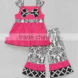 2016 New Arrival Toddler Outfits High Quality Baby Girls Ruffle Outfit Fashion Childrens Boutique Clothing thumbnail-1