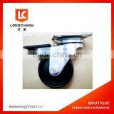 50mm Swivel Casters Office Chair Wheels Castors With Lock and Plate Made in China thumbnail-1