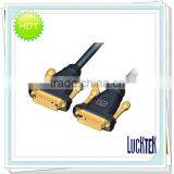 DIV Cable, DVI-D Male to Male Cable With Two Ferrites, Golden Plated.