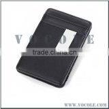 New Jewelry Gentlemen Genuine Leather Money Clip Wallet With Card Holder thumbnail-1