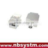 STP Cat.6 Keystone Jack 180 Degree, Dual IDC Type