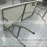 Durable 152cm Plastic Folding Dining Table and Chair for Restaurant/high Quality Adjustable Plastic Dining Table thumbnail-3