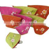 Fine Craft Fabric Cosmetic Bag With Embroidery Design thumbnail-1