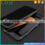 For SAMSUNG Galaxy S7 Edge Cases Luphie Luxury Aluminum Bumper for Galaxy S7 Prismatic Shape Frame Metal Button Cover thumbnail-1