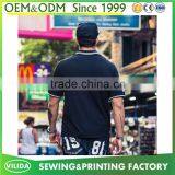 Custom Made New Fashion Fat Men's Big Size Stitching Printed Polo Shirt thumbnail-5