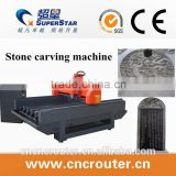 cnc stone engraving machine of Japan servo or HIWIN square from China Jinan