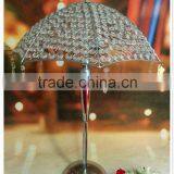 Crystal Gold Umbrella Wedding Decoration Leadroad or Wedding Stage Centerpieces thumbnail-3