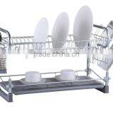 2 Tier Chrome Dish Rack Wthe Tray and Holder