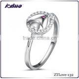 Wholesale Korean Edition Fish Design 925 Sterling Silver Rings thumbnail-1
