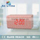 2016 New PU Wooden Led Digital Alarm Clock thumbnail-2