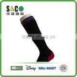 Personality Stripe English Letter Jacquard Black Knee High Cotton Sports Socks thumbnail-3