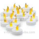 Flameless LED Tea Light Candles, Realistic, Battery Powered, Unscented LED Candles, Fake Candles, Tealights