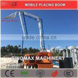 TOP! 13m 15m 17m 18m Mobile Hydraulic Concrete Placing Boom/Spider Boom/Distributor for sale in China