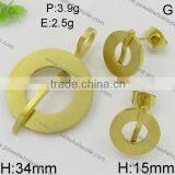 Latest Hot Sepcial Style Wholesale 18k Solid Gold Jewelry Set thumbnail-3