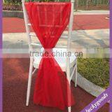 95cm Organza Red Chair Sashes Wedding Chair Decoration thumbnail-1