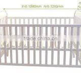 Wooden Sleigh Baby Cot 3 in 1 Infant Toddler Bed Sofa thumbnail-1