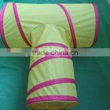 2016pop up Arrive T Style Cat Tunnel Pet Toy Wholesale Candy Color Polytser Cat Tunnel thumbnail-1