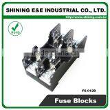 FS-012B 35mm Din Rail Mounted 600V 10A 2 Pole Midget Fuse Base thumbnail-3