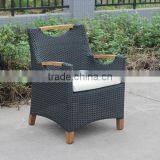 Современный наружныйrattan обеденный набор из плетеной виноградной лозы thumbnail-6