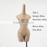 Special Fiberglass Covered With Rope Half Body Torso Female Mannequin thumbnail-1