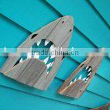 Rustic Wooden Shark Wall Art thumbnail-5