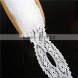 African Wholesale 100%Polyester White Lace Fabric thumbnail-4