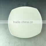 Wholesale White Ceramic Square Flat Dinner Plate for Daily Use thumbnail-1