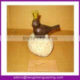Cute Animal With Crown Style Cast Iron Statue thumbnail-1