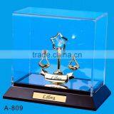 24K gold plated Libra Stand Packed in Acrylic Box