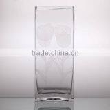 Hand Carved Crystal Glass Vase thumbnail-4