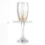 High Quality Wine Glass and Water Glass Set With Golden Decal thumbnail-2