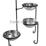 Iron Stand With Aluminium Bowls thumbnail-1