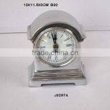 Round Table Clock Bird House Style in Mirror Polish Finish and Alos Available in Nickel Plating thumbnail-1