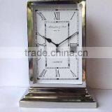 Rectangular Steel Metal Table Clock in Mirror Polish Other Finishes Available thumbnail-1