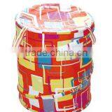Folding Cotton Polyester Pop-up Laundry Hamper thumbnail-1