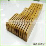 Bamboo Knife Storage Block Knives Holder Homex BSCI/Factory thumbnail-1