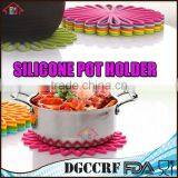 Premium Quality Cheap Insulated Flexible Durable Non Slip Coasters Multi-Use Flower Shaped Trivet Silicone Mat Hot Pads thumbnail-1