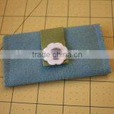 Best Selling Products Custom Polyester Phone Skin Cover Mobile Purse Wool Fabric Credit Card Wallet Manufacturer With Flower thumbnail-1