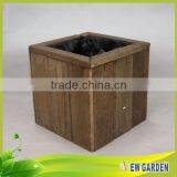 Eco-friendly Retangle Wooden Planter ,Handmade Slat Wood Basket thumbnail-3