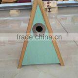 Sweet Wooden Bird Cagebird House Bird Feeder With Two Cells thumbnail-4