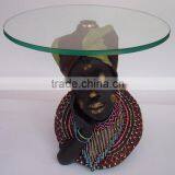 Indian Antique Lady Resin Statue thumbnail-1