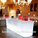 Elegant Fashionable RGB 16 Colors Changing Led Straight Bar Counter, Bar Furniture With Led Light