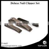 3pcs Nail Clipper Set for Toenail, Fingernails and Nail Cleaner With Leather Case, Good Gift for Women and Men thumbnail-1