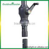 10FT Patio Beige Steel Tilt Market LED Solar Umbrella With Crank thumbnail-4