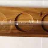 Wooden Beer Paddle With Glass Cup, Paddle, Beer Flight, Glass Cup Tray thumbnail-2