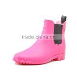 Solid Color Macaron Colorful Girls Matt Pvc Chelsea Rain Boots thumbnail-5