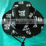High Quality Custom Bucket Hat With String and Stopper,digital Print LOGO Hat thumbnail-3